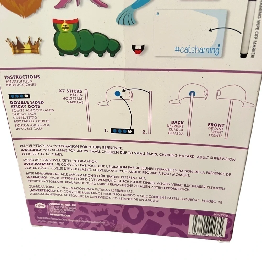 Cat Selfies Photo Prop Kit